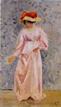 卡米耶 畢沙羅 Portrait of Jeanne in a Pink Robe